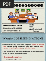 Communication: Presented by