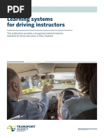 Learning Systems for Driving Instructors