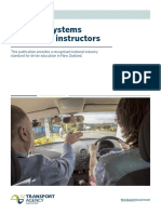 Learning Systems for Driving Instructors