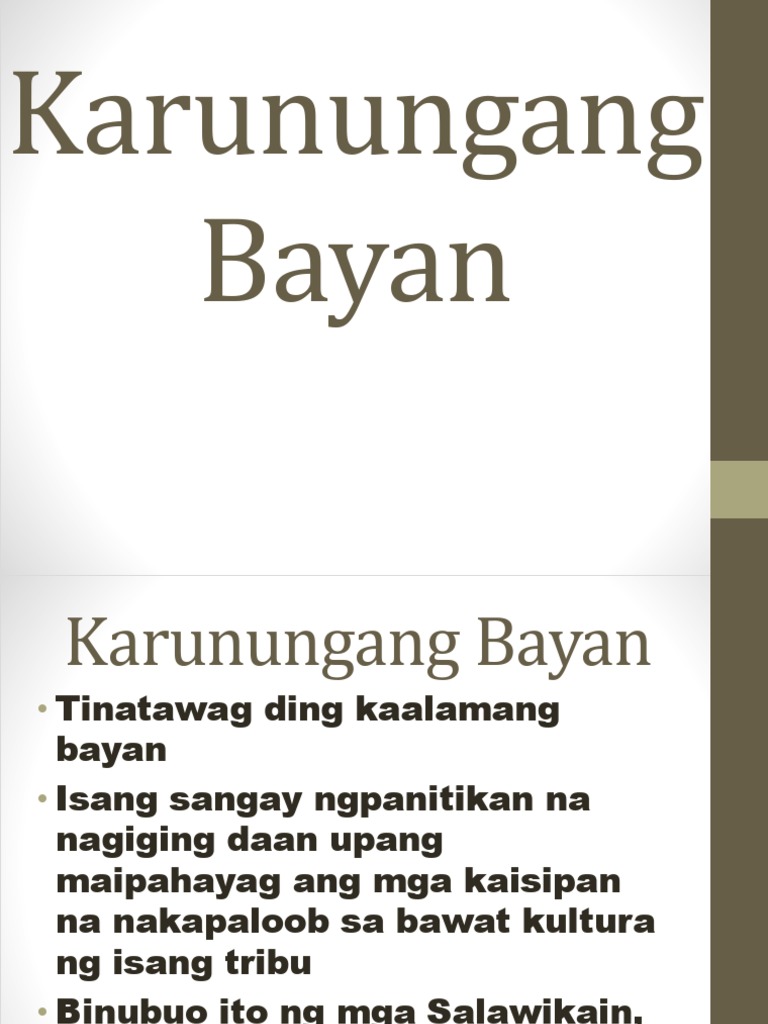 Karunungang Bayan Pdf