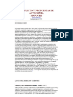 Conflicto y Propuesta de Autonomia Mapuche