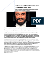 Luciano Pavarotti RAI 6 Settembre Serata Evento Per Il Decennale Della Scomparsa