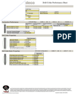 Drill Collar Performance Sheet