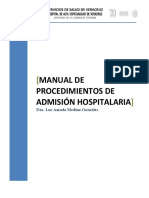 Manual de Procedimientos de Admision Hospitalaria