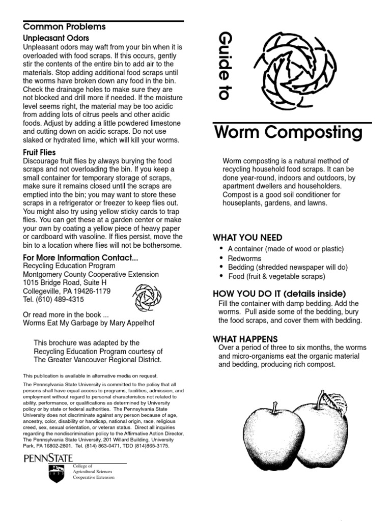 Worm Composting - Montgomery Extension | PDF | Compost | Horticulture ...