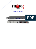 Thor CATV RF Auto Redundancy Failover Switch User Manual