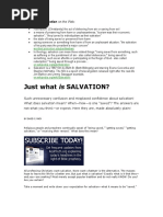 Just What Is SALVATION?: Definitions of Salvation On The Web