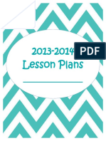 2013-2014 Lesson Plans