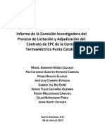 Informe final de la comisión nombrada por el Poder Ejecutivo sobre Punta Catalina