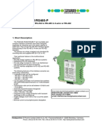 PSM-ME-RS232/RS485-P: Interface Converter For RS-232 To RS-485 2-/4-Wire or RS-422