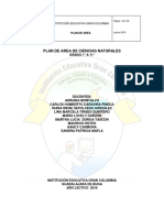 Plan de Ciencias Naturales