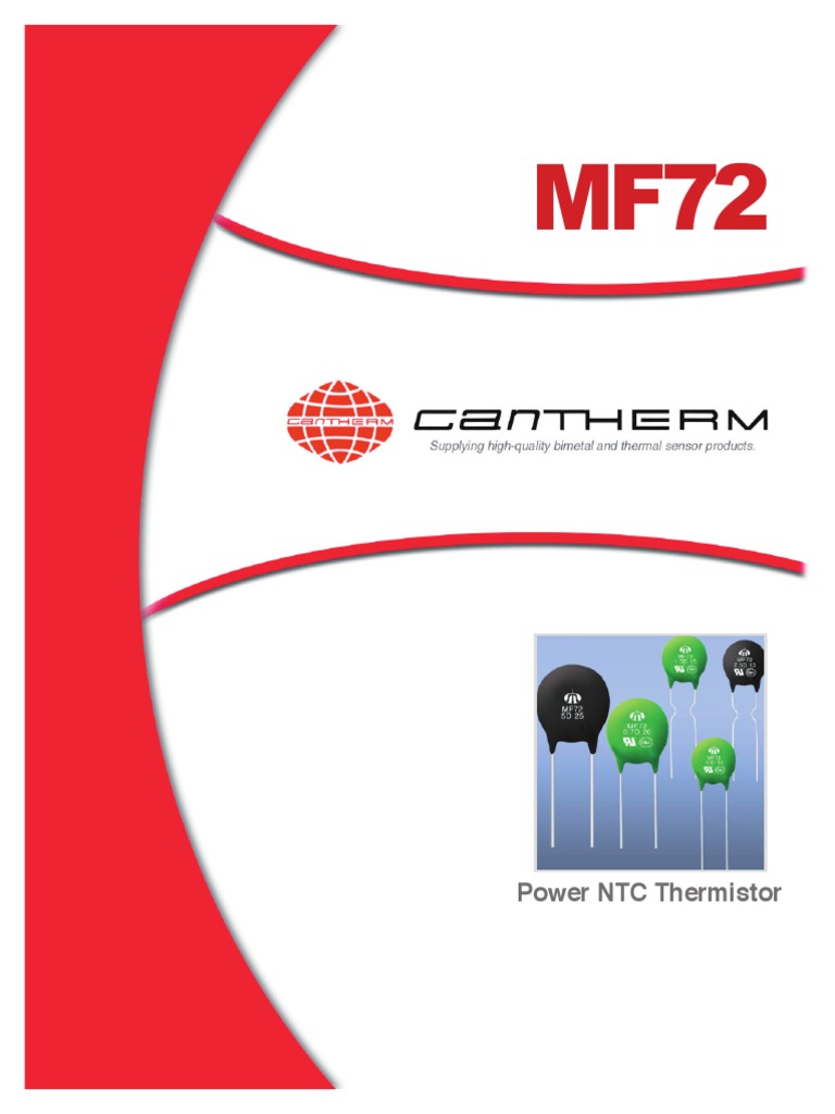 Power NTC Thermistor Guide | PDF | Components | Electrical Engineering