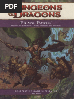 D&D 4.0 - Primal Power