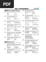 Day 3 Assignment: Roots of Quadratic Equation