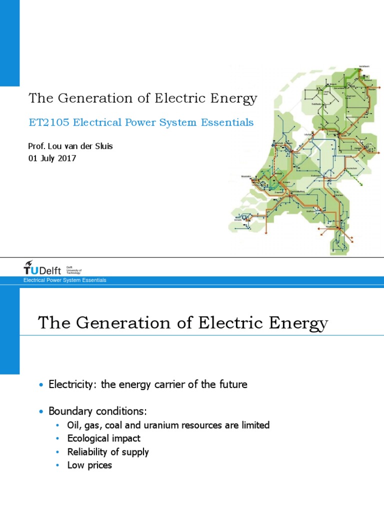 Electric Energy Generation Overview | PDF | Power Station ...