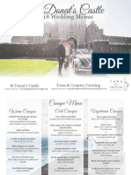 Town and Country, ST Donat's Castle 2018 Menu Brochure