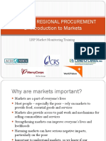 Local and Regional Procurement 3. Introduction To Markets: LRP Market Monitoring Training