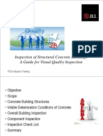 Visual Quality Inspection of Structural Concrete Building