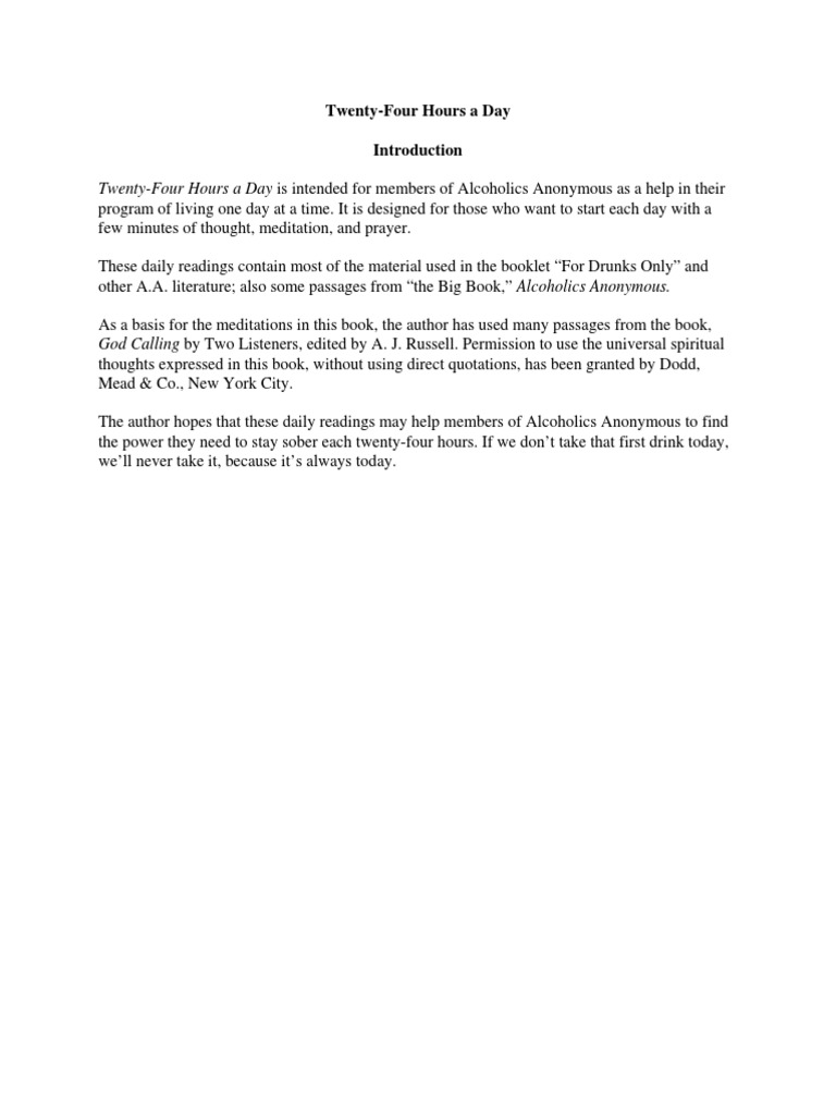 Aa 24 Hour Book Reading For Today