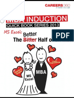 MS Excel-The Better Half of an MBA