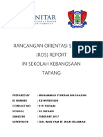 Rancangan Orientasi Sekolah (Ros) Report in Sekolah Kebangsaan Tapang