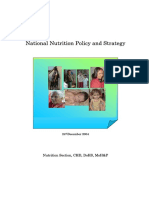 Nutrition Policy and Strategy 2004