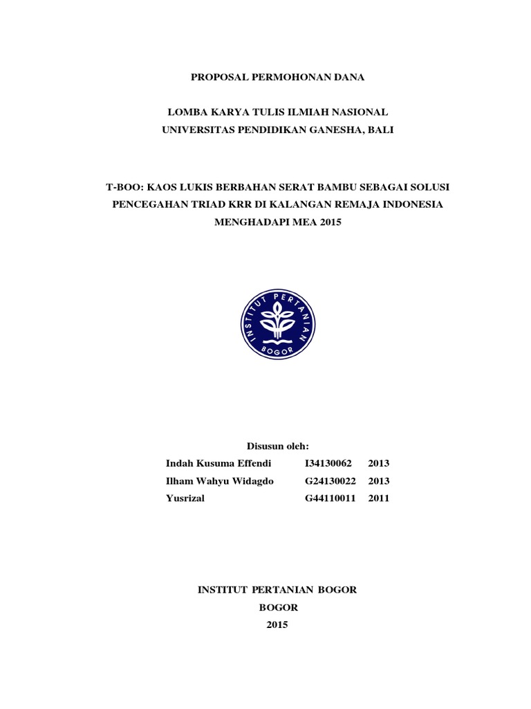 Contoh Proposal Pdf