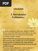 Alkaloids T.Shivakumar B.pharmacy