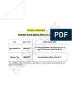 RRB NTPC SKLL Test and Aptitude Test Dates PDF