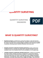 Quantity Surveying Ppt File