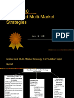 Global and Multi-Market Strategies: John S. Hill
