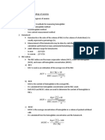 Evaluation of Laboratory Findings of Anemia