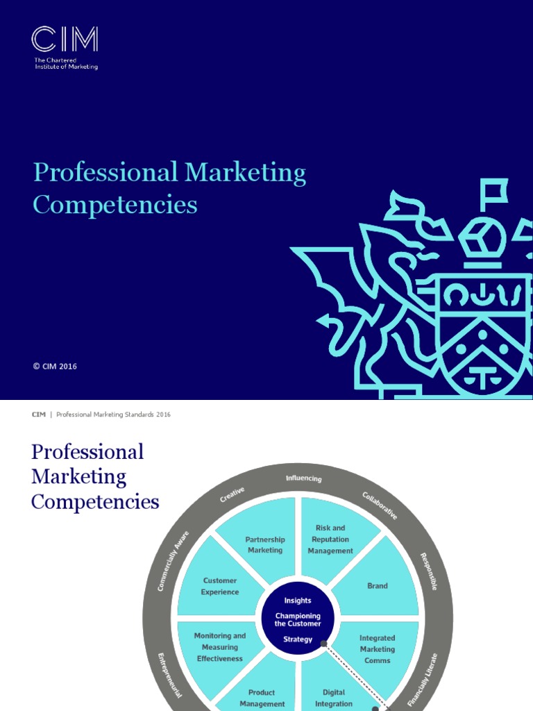 what are competencies in marketing