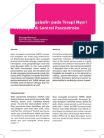 LEADING ARTICLE Peran Pregabalin Pada Terapi Nyeri Neuropatik Sentral Pascastroke