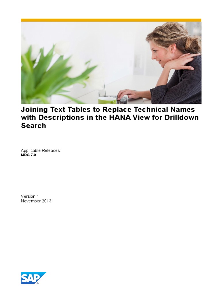 Joining Text Tables To Replace Technical Names With Descriptions in The ...