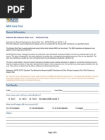 MEK Cure Test: General Information