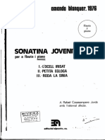 Blanquer - Sonatina Jovenivola Flute & Piano (Score) PDF
