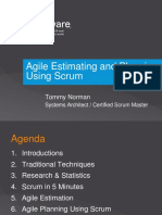 Agile Estimating and Planning Using Scrum: Tommy Norman