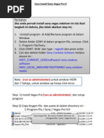 Download Cara Install Sony Vegas Pro 9 by Farhan Syahmie SN35272892 doc pdf