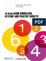 A Guide To Developing Knowledge, Attitude and Practice Surveys