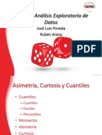 Asimetría, Curtosis, Cuantiles