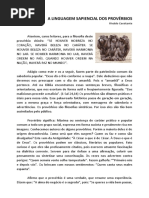 A Linguagem Sapiencial Dos Provérbios - Rivaldo Cavalcante
