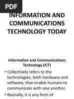 Information and Communications Technology Today