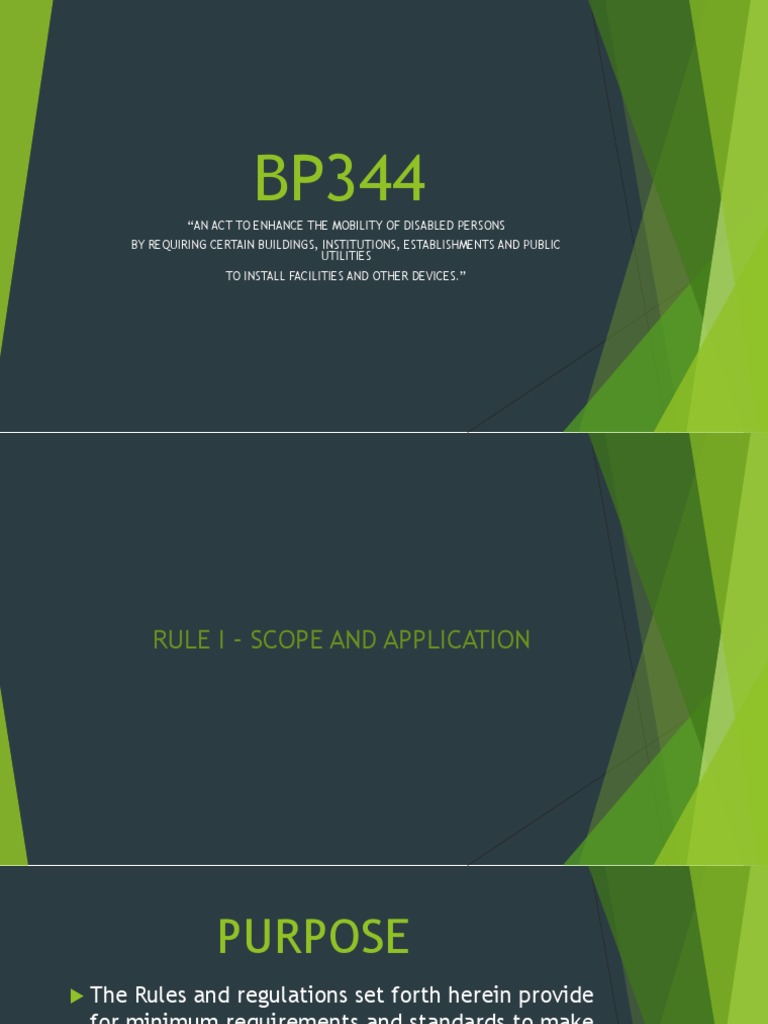 BP344 | PDF | Accessibility | Wheelchair