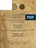 Ф И Л К О Filko: Зборник На Трудови Сборник Статей Conference Proceedings