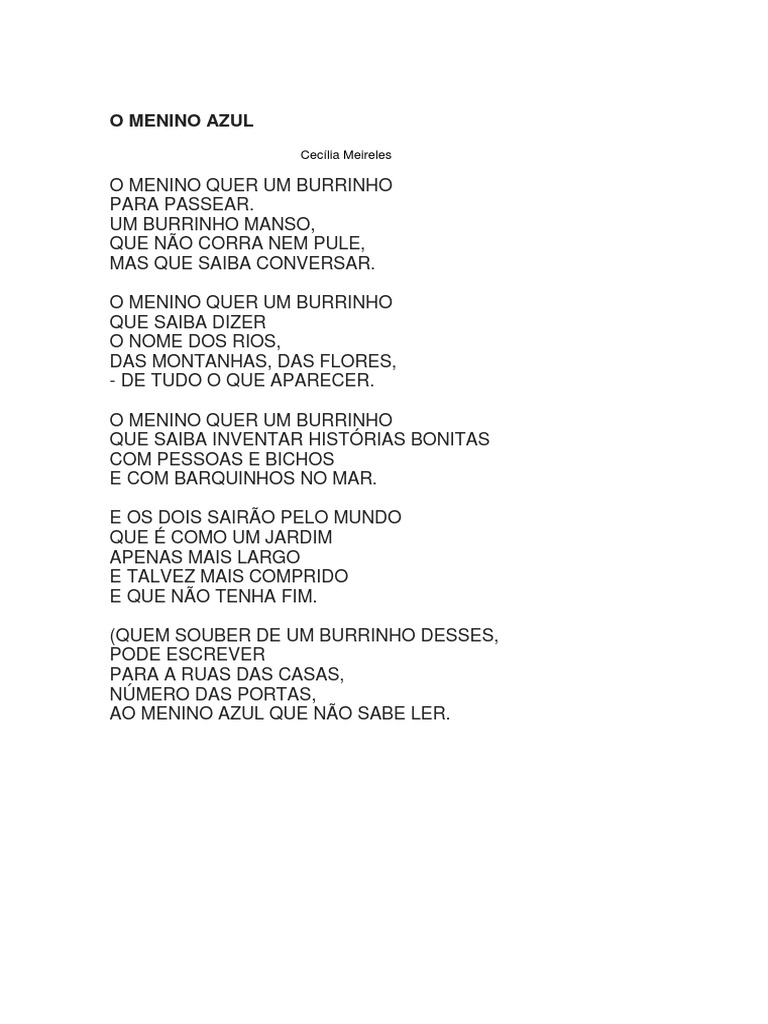 O Menino Azul | PDF
