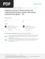 SABER ECOLÓGICO TRADICIONAL DA COMUNIDADE RURAL LINHA CRICIUMAL, CÂNDIDO DE ABREU – PR