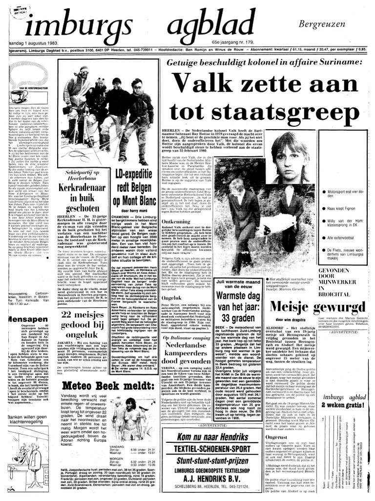 andＹ Valk Zette Aan Tot Staatsgreep | PDF