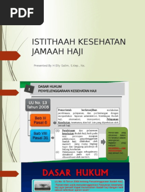 Istithaah Kesehatan Jamaah Haji Pdf