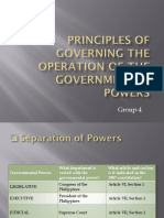 Principles of Governing The Operation of The Governmental